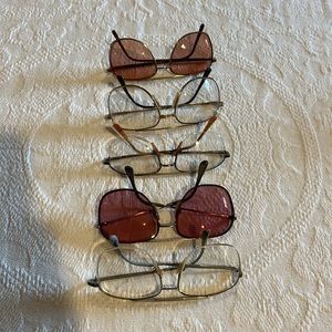 Men’s vintage glasses 5 Lot Frames Sunglasses and Regular